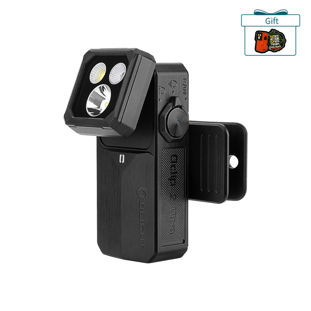 Oclip 2 Ultra Clip Headband Flashlight 4-in-1 Hands-Free UV Light