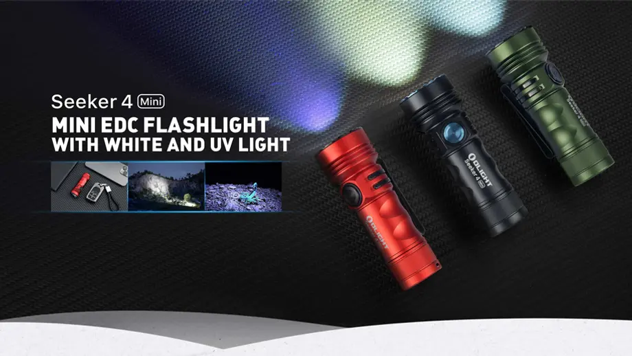 [New Product]Olight seeker 4 mini edc flashlight with white light and uv