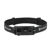 Olight Black adjustable headlamp strap mount for Perun 3 Mini, enabling hands-free use.