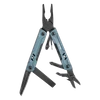 NexTool S11 Pro multi-tool with blue handle and various open attachments including pliers and scissors on black background