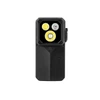 Olight Black Oclip 2 Ultra Clip-on Light Front View with Triple LED Source for Outdoor Running and EDC Use