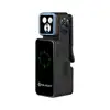 Black Olight Oclip 2 Pro Clip-on Light Side View with Digital Power Display and Dual LEDs for Hands-free Outdoor Use