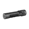 Olight Black Oclip Pro Flashlight Side View with Steampunk Texture Grip and Rotary Switch for Outdoor Search and Emergency Use