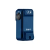 Olight Blue Oclip Pro Clip-on EDC Light Back View with Durable Pocket Clip and Mode Switch for Hands-Free Outdoor Use