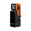 Olight Orange Oclip 2 Ultra Clip-on Light with Charging Case Showing Battery Level and Dual LEDs for EDC and Outdoor Use