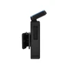 Olight Black Oclip 2 Pro Clip-On Light Side View with USB Charging Port and Blue Accent for Outdoor Running and EDC Use