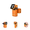 Olight Orange Oclip 2 Pro Clip-on Light Multiple Angles Showing Adjustable Head and USB-C Charging for Hands-Free EDC Use