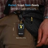 Olight Black Oclip 2 Pro Mini EDC Flashlight Clipped on Waist Bag for Outdoor Travel and Daily Tasks