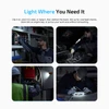 Olight Oclip 2 Pro Hands-Free Clip-on Light Used as a Headlamp and Magnetic Work Light for Car Repair and Electrical Inspection