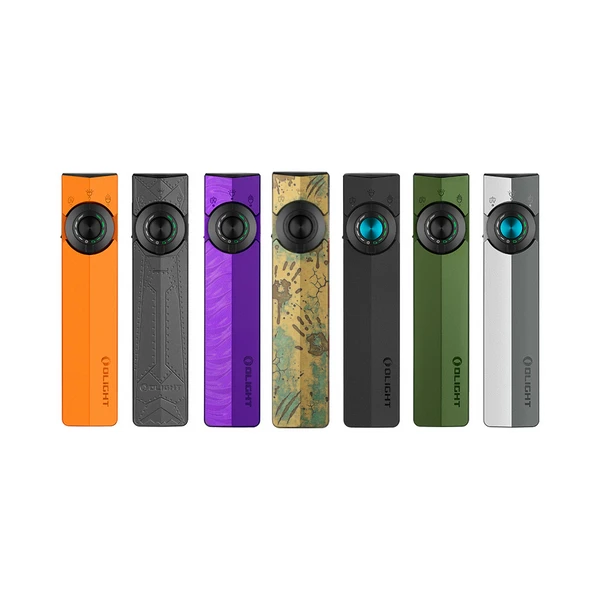 Olight ArkPro EDC Flashlights in Multiple Colors and Textured Patterns with Laser UV and LED Light for Daily Carry