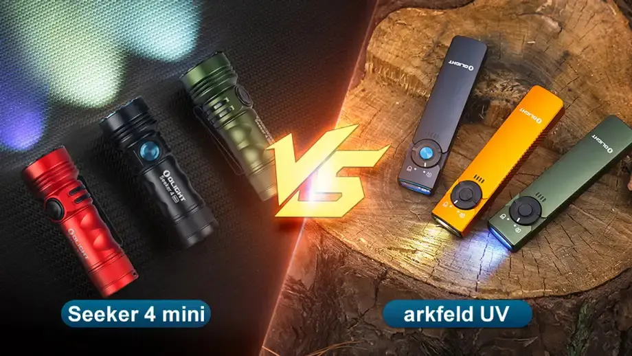 Seeker 4 Mini VS Arkfeld UV Light: Multi-Function Flashlights