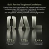 Olight proprietary OAL material specifications showing hardness and tensile strength comparison to aluminum and titanium