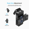 Black Olight Oclip 2 Ultra EDC Light with Dual-Axis 115-Degree Tilting Head and 360-Degree Rotating Clip for Hands-Free Work
