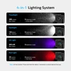Olight Black Oclip 2 Ultra 4-in-1 Lighting System featuring floodlight spotlight UV and red light modes for outdoor use