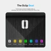Olight Oclip 2 Ultra Headband LED indicator displaying multiple light colors and usage hours for outdoor running and hiking