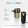 Olight Green and Black Oclip 2 Ultra Clip Lights showing USB-C and MCC dual charging options for portable EDC use