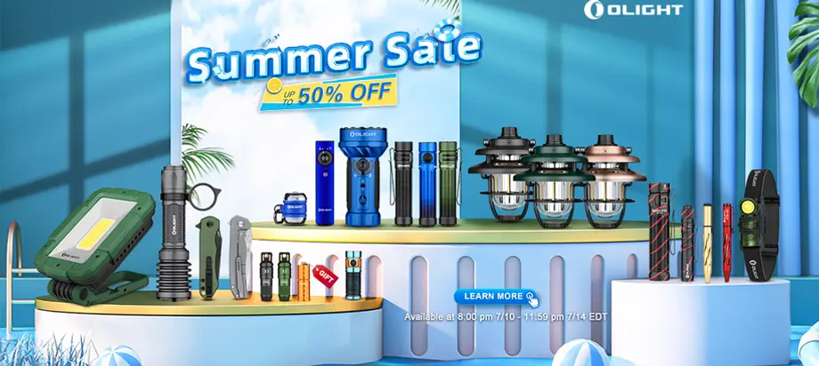 【Lottery】Olight July Promotion Up To 50% OFF
