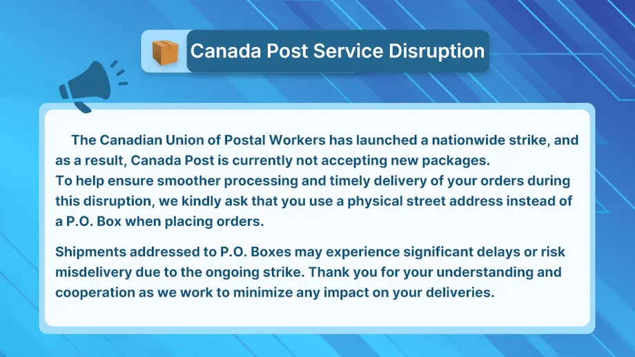 Important information: Canada Post service disruption