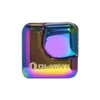Olight mini flashlight, square, iridescent rainbow finish, compact EDC light