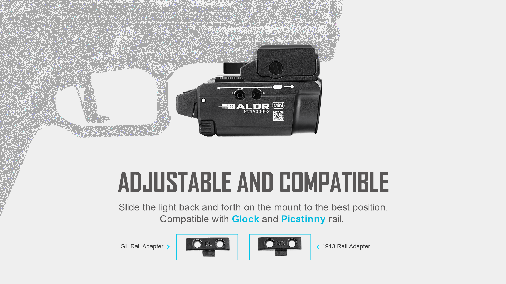 baldr mini tactical light laser combo